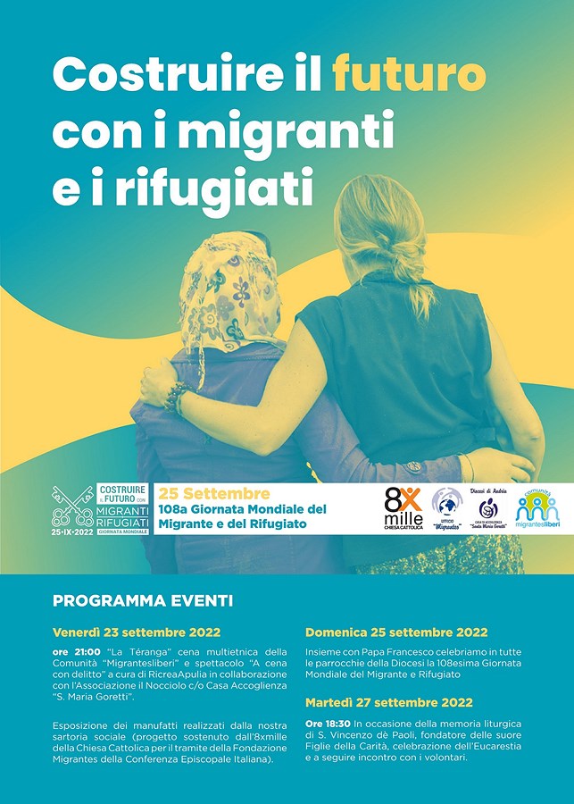 “Costruire il futuro con i migranti e i rifugiati”, 108ma Giornata Mondiale del Migrante e del Rifugiato